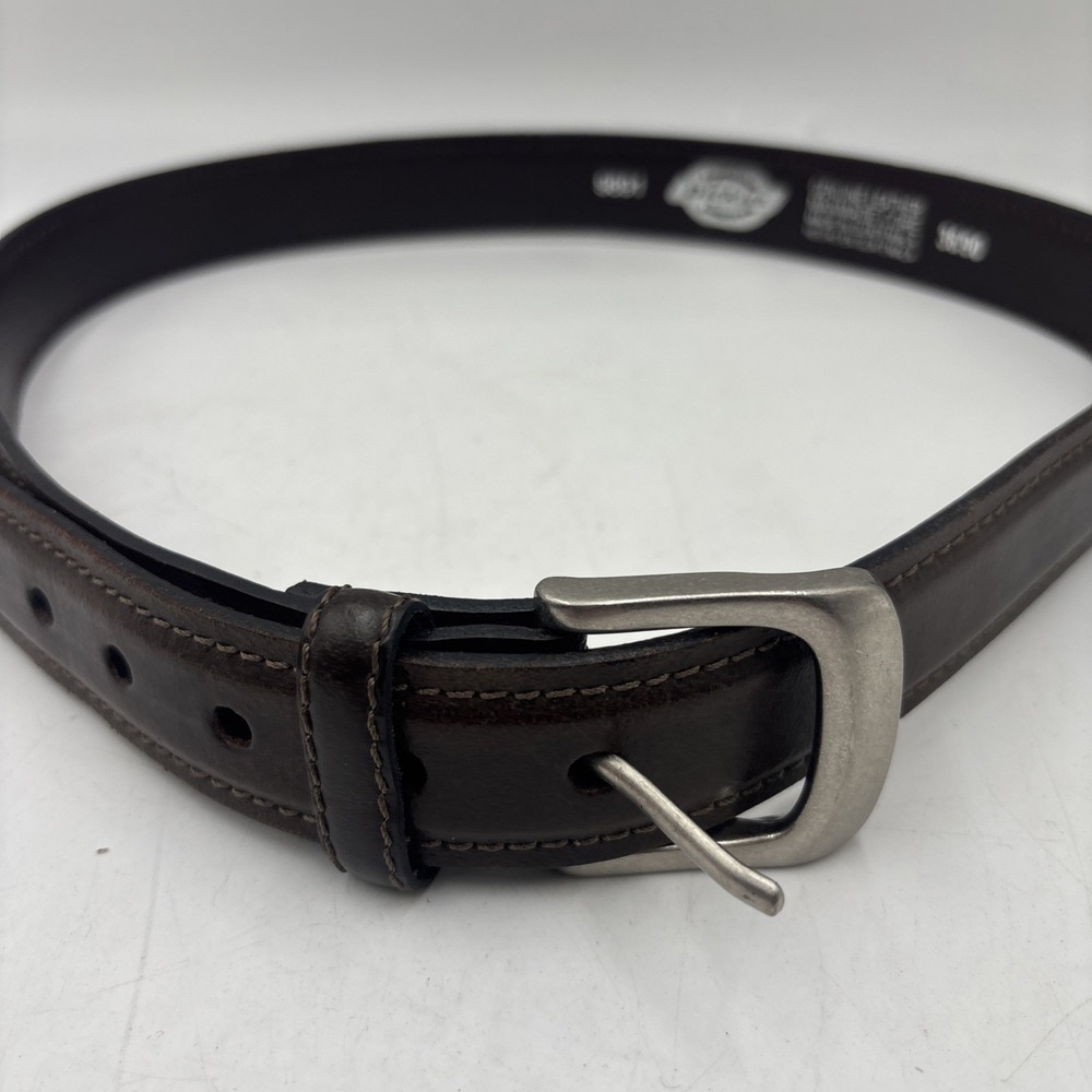Dickies Brown Leather Belt 36/90 #9891